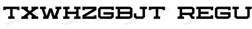 TXWHZGBJT Regular字体转换